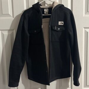 The North Face sherpa lined hooded jacket